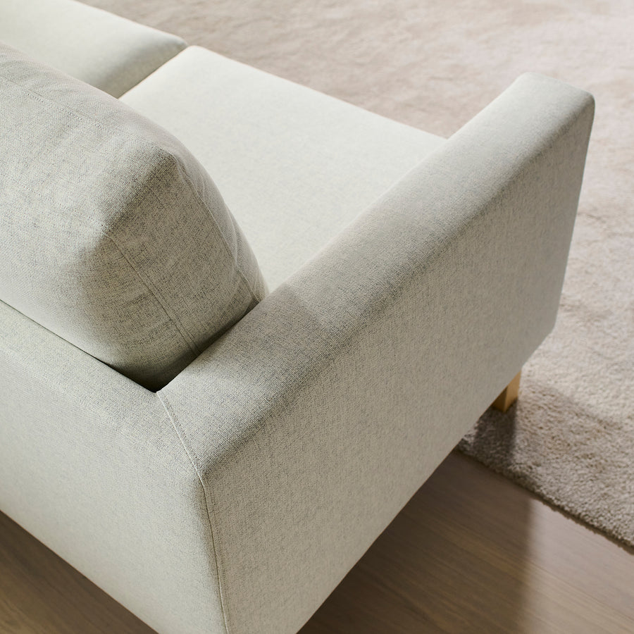 SALTSJÖBADEN 3-seat sofa with chaise longue, Gunnared beige, 233x90 cm