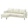 SALTSJÖBADEN 3-seat sofa with chaise longue, Gunnared beige, 233 cm