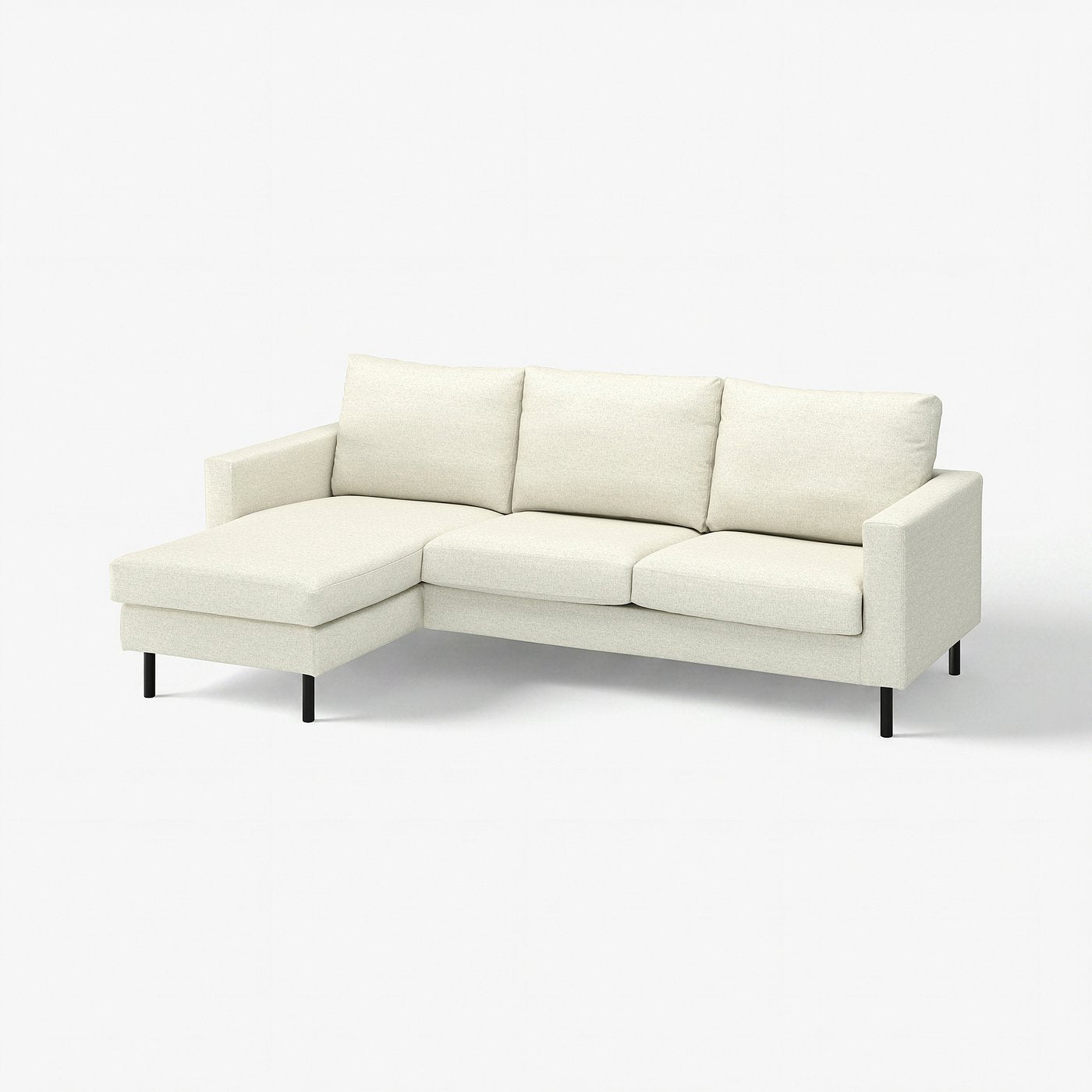 SALTSJÖBADEN 3-seat sofa with chaise longue, Gunnared beige, 233 cm