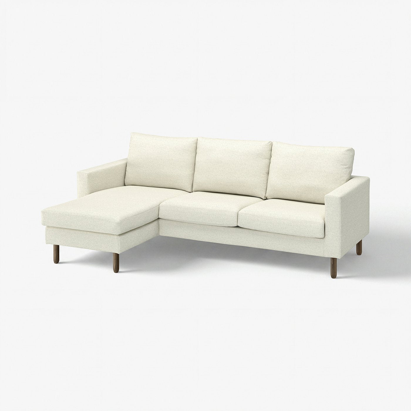 SALTSJÖBADEN 3-seat sofa with chaise longue, Gunnared beige, 233x90x148 cm