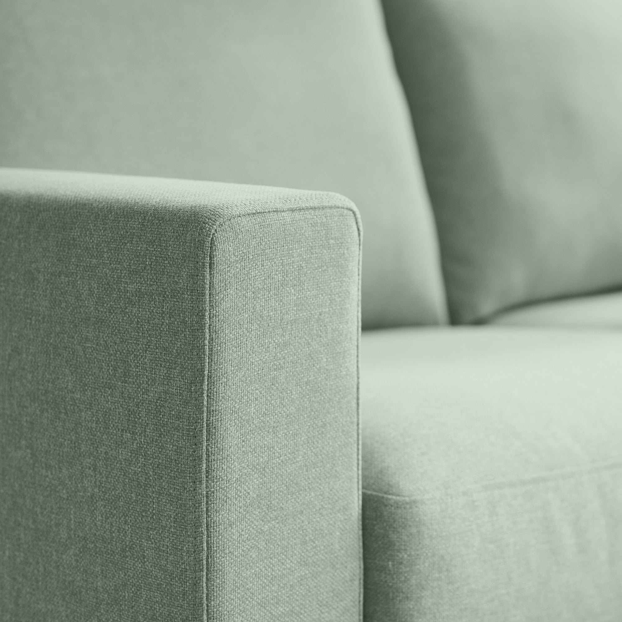 SALTSJÖBADEN 3-seat sofa with chaise longue, Gunnared light green