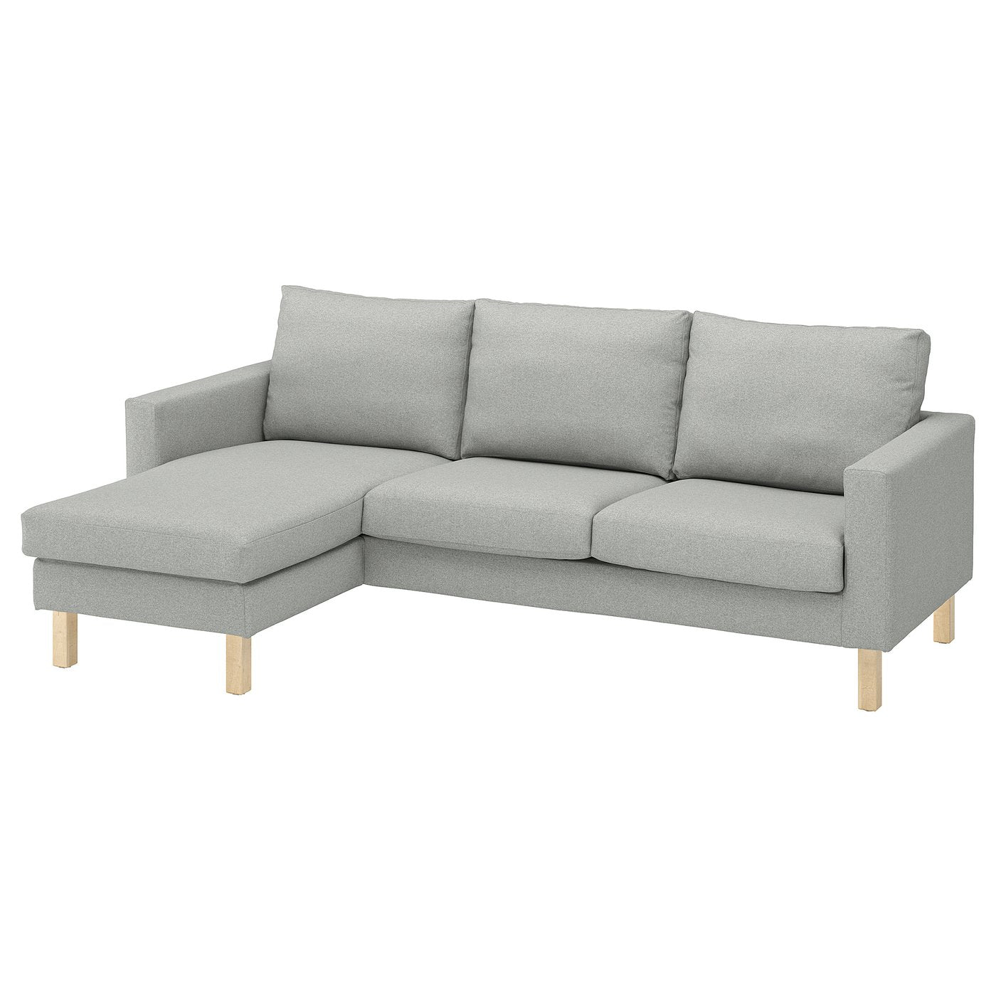SALTSJÖBADEN 3-seat sofa with chaise longue, Tonerud grey, 233x90x132 cm