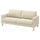 SALTSJÖBADEN 3-seat sofa, Fridtuna light beige, 205 cm