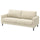 SALTSJÖBADEN 3-seat sofa, Fridtuna light beige, 205 cm