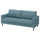SALTSJÖBADEN 3-seat sofa, Fridtuna dark grey-blue, 205 cm