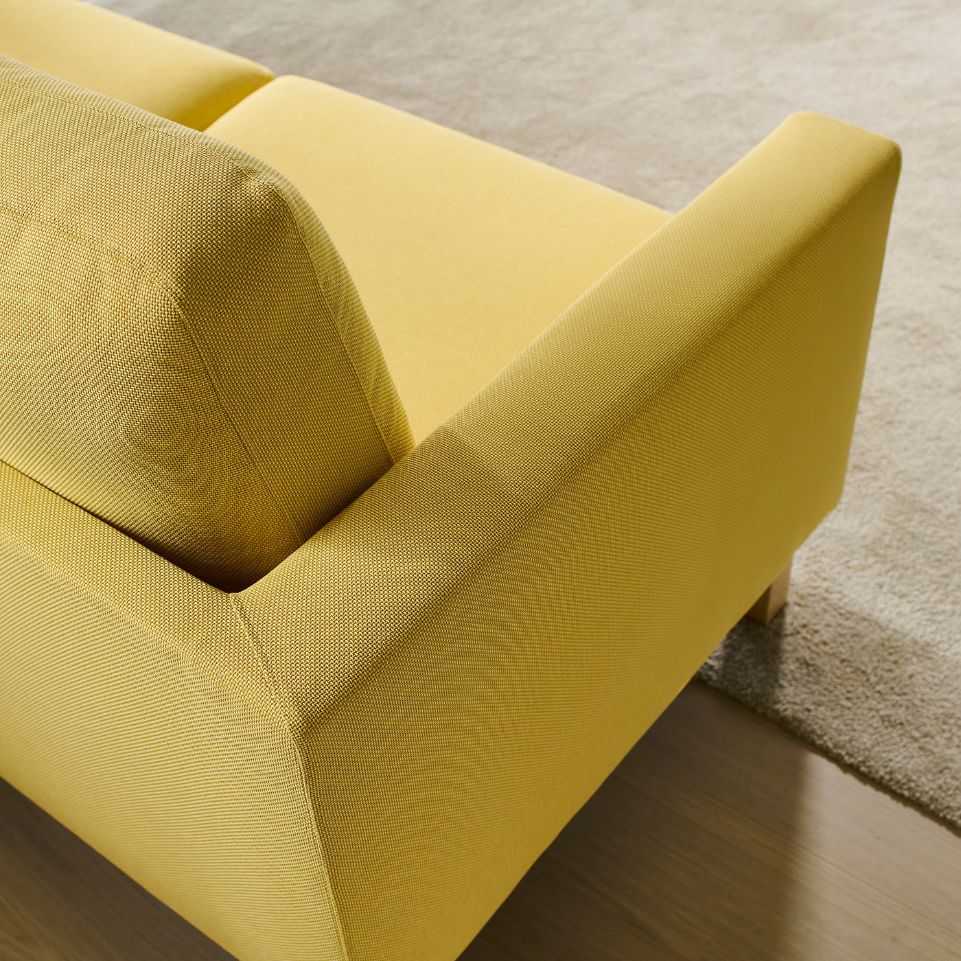 SALTSJÖBADEN 3-seat sofa, Fridtuna yellow, 205 cm