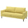 SALTSJÖBADEN 3-seat sofa, Fridtuna yellow, 205x90x88 cm