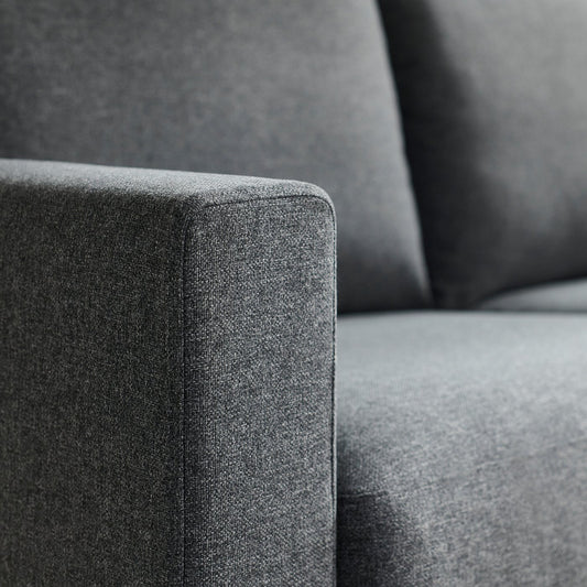 SALTSJÖBADEN 3-seat sofa, Gunnared medium grey, 205 cm