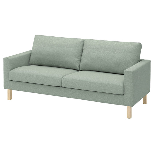 SALTSJÖBADEN 3-seat sofa, Gunnared light green, 205 cm