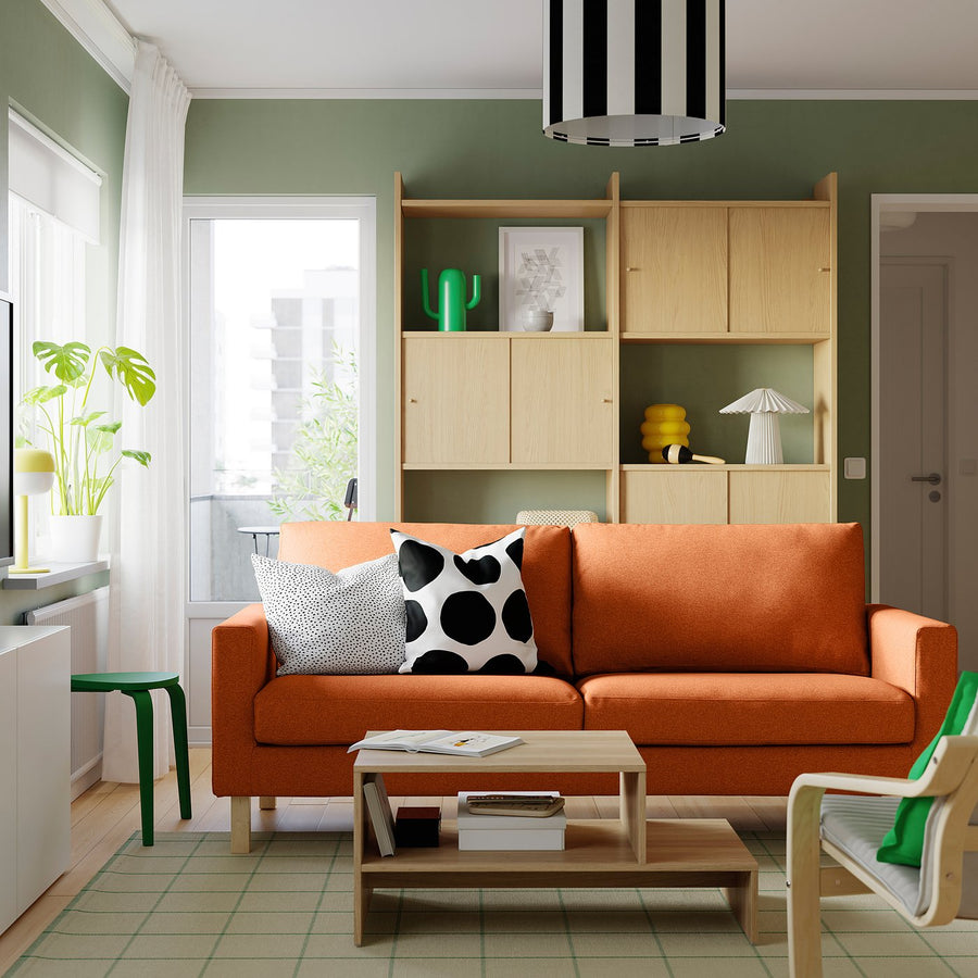 SALTSJÖBADEN 3-seat sofa, Tonerud grey, 205x90x88 cm