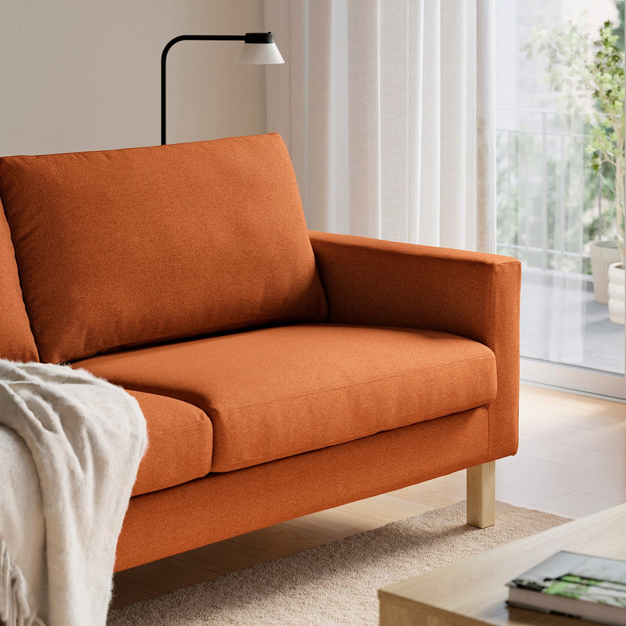 SALTSJÖBADEN 3-seat sofa, Tonerud red-brown, 205 cm