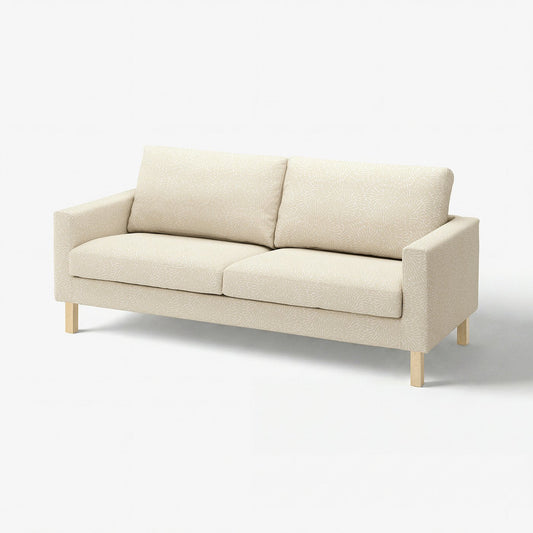 SALTSJÖBADEN 3-seat sofa, Vittangi light beige/white, 205 cm