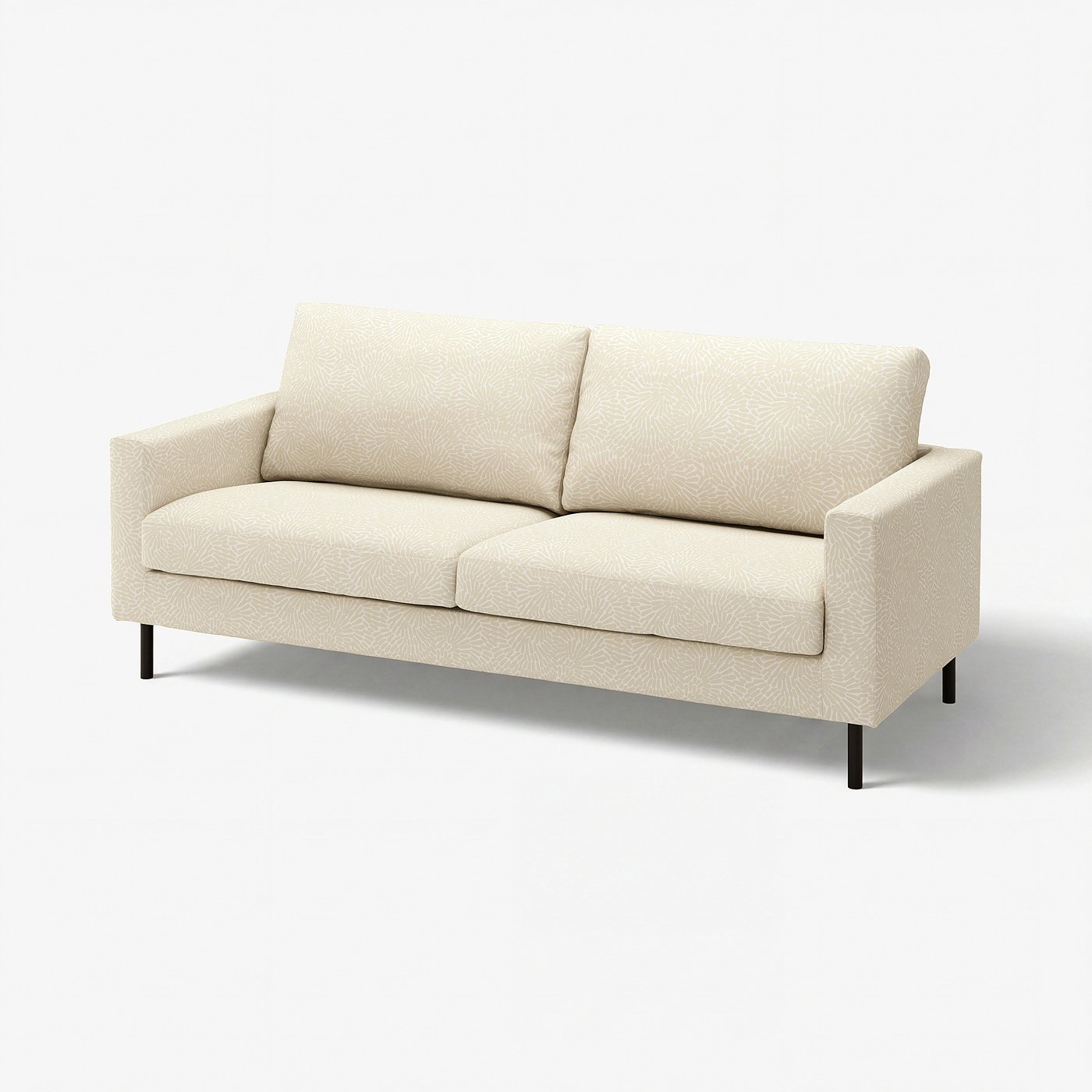 SALTSJÖBADEN 3-seat sofa, Vittangi light beige/white, 205 cm