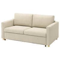 SALTSJÖBADEN 2-seat sofa-bed, Fridtuna light beige, 185 cm