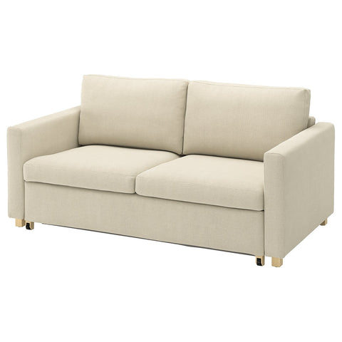 SALTSJÖBADEN 2-seat sofa-bed, Fridtuna light beige, 198x185 cm