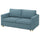 SALTSJÖBADEN 2-seat sofa-bed, Fridtuna dark grey-blue, 185 cm