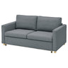 SALTSJÖBADEN 2-seat sofa-bed, Gunnared medium grey, 185 cm