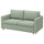 SALTSJÖBADEN 2-seat sofa-bed, Gunnared light green, 185 cm