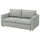 SALTSJÖBADEN 2-seat sofa-bed, Tonerud grey, 185 cm