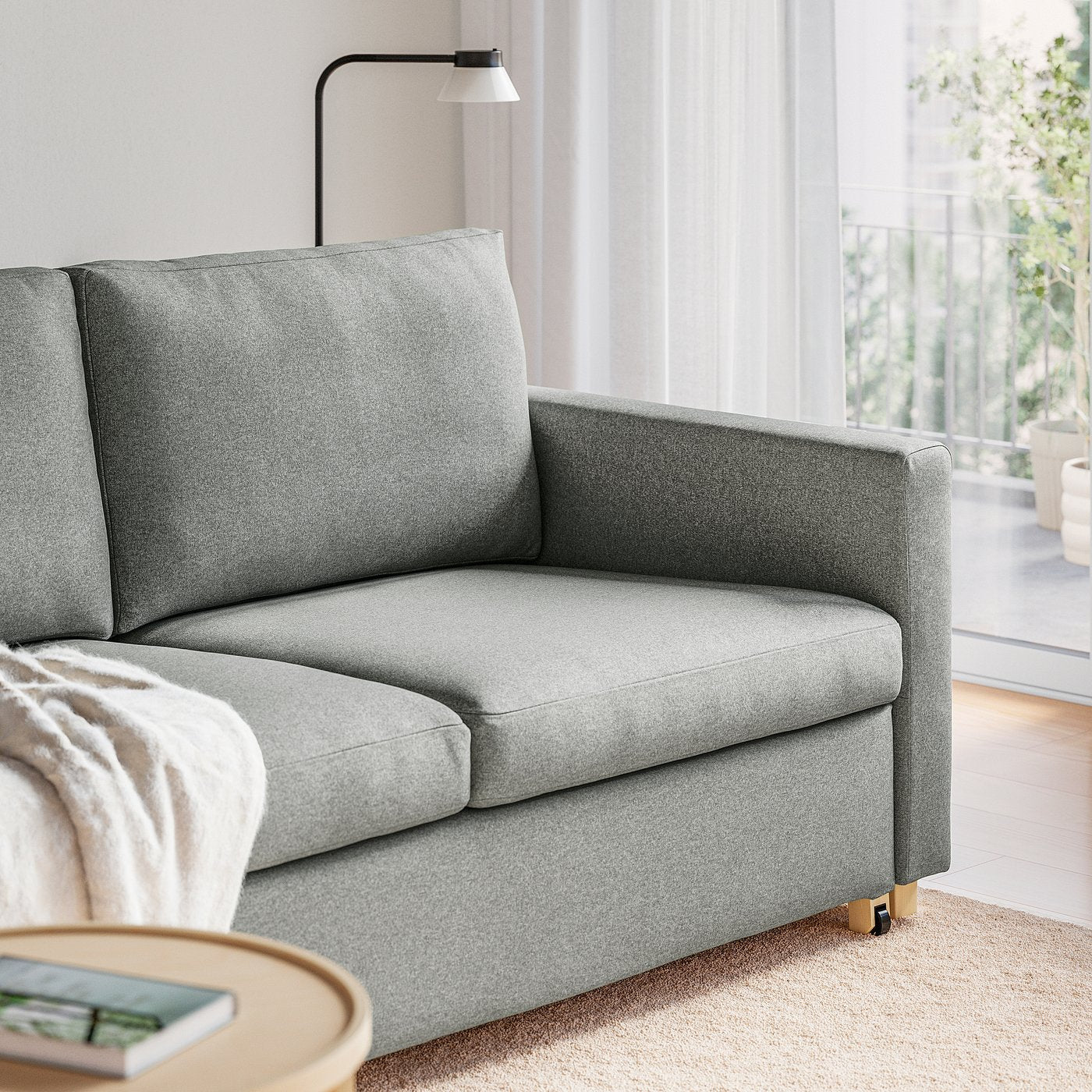 SALTSJÖBADEN 2-seat sofa-bed, Tonerud grey, 185 cm