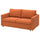 SALTSJÖBADEN 2-seat sofa-bed, Tonerud red-brown, 185 cm