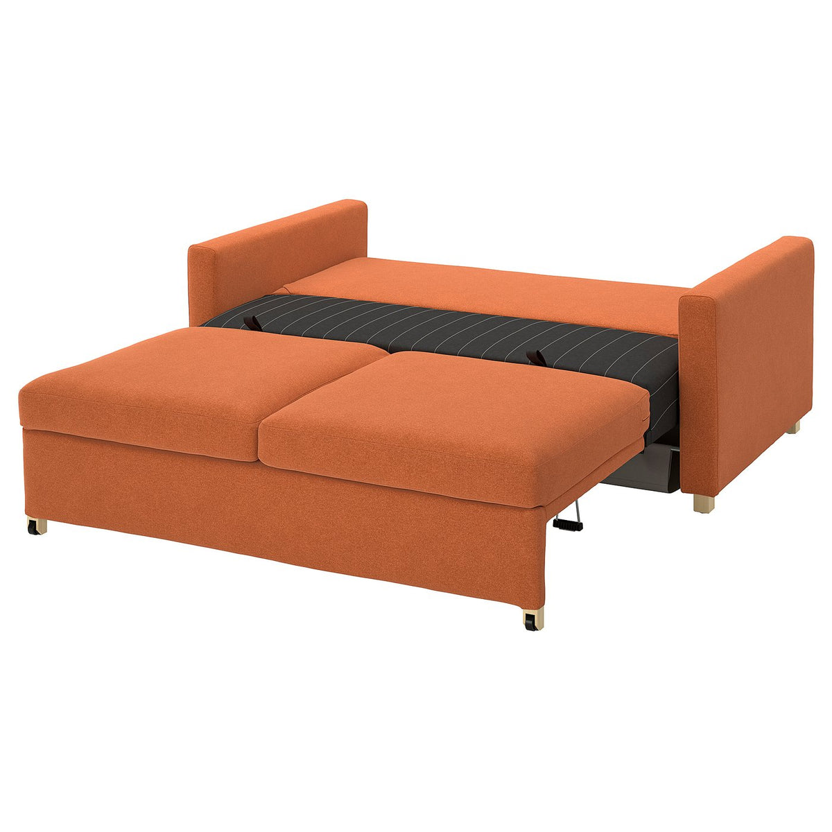 SALTSJÖBADEN cover for 2-seat sofa-bed, Tonerud red-brown