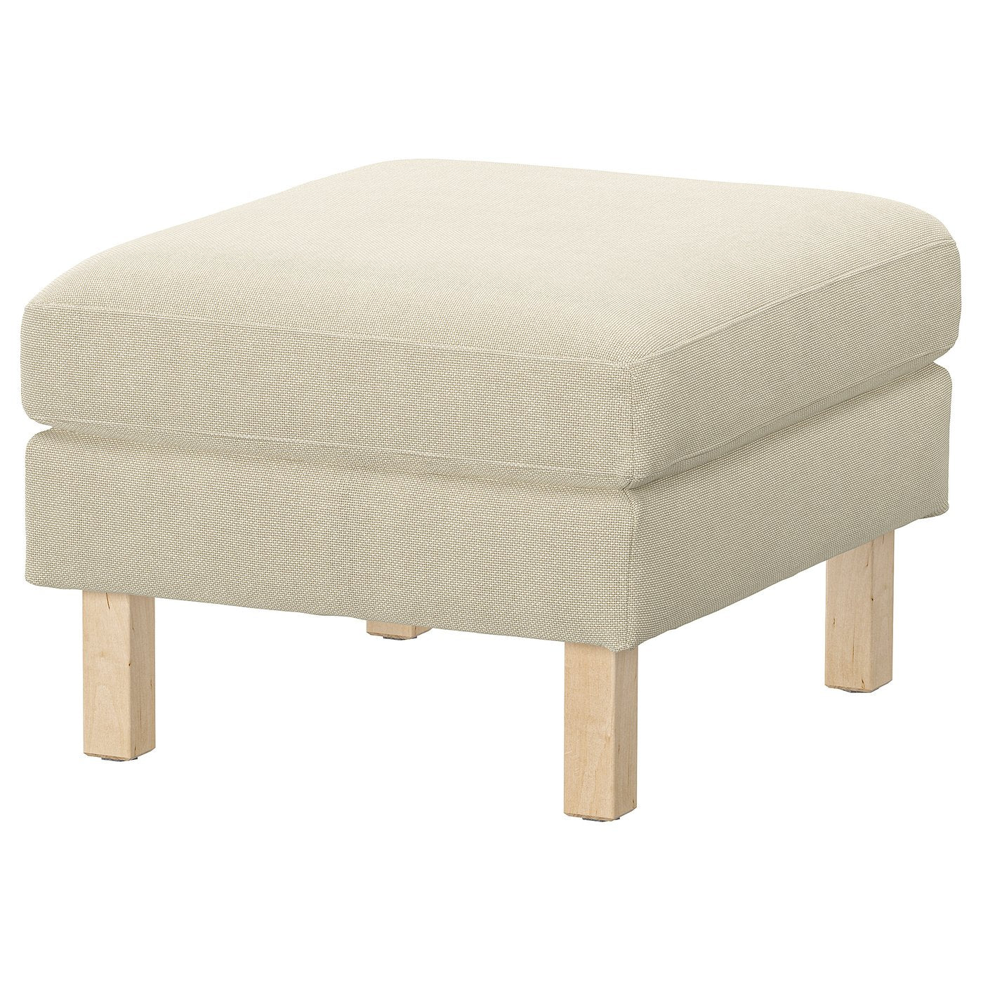 SALTSJÖBADEN cover for footstool, Fridtuna light beige