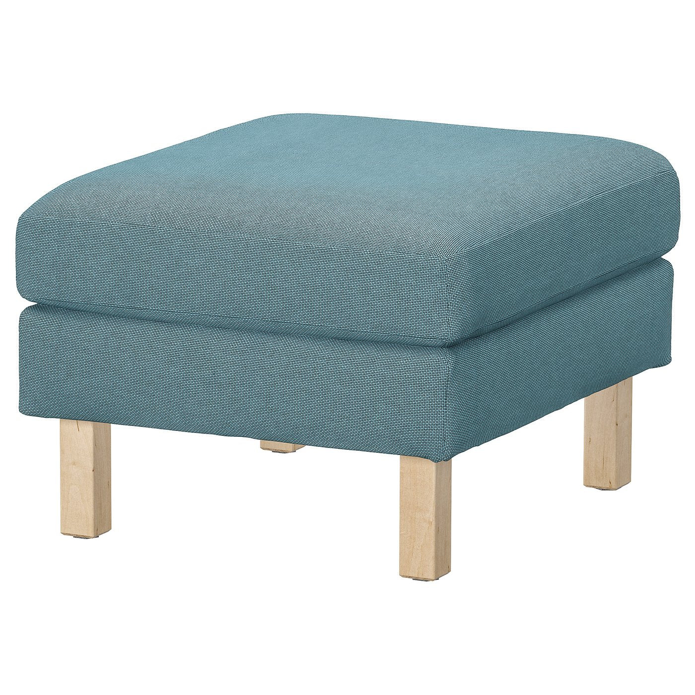 SALTSJÖBADEN cover for footstool, Fridtuna dark grey-blue