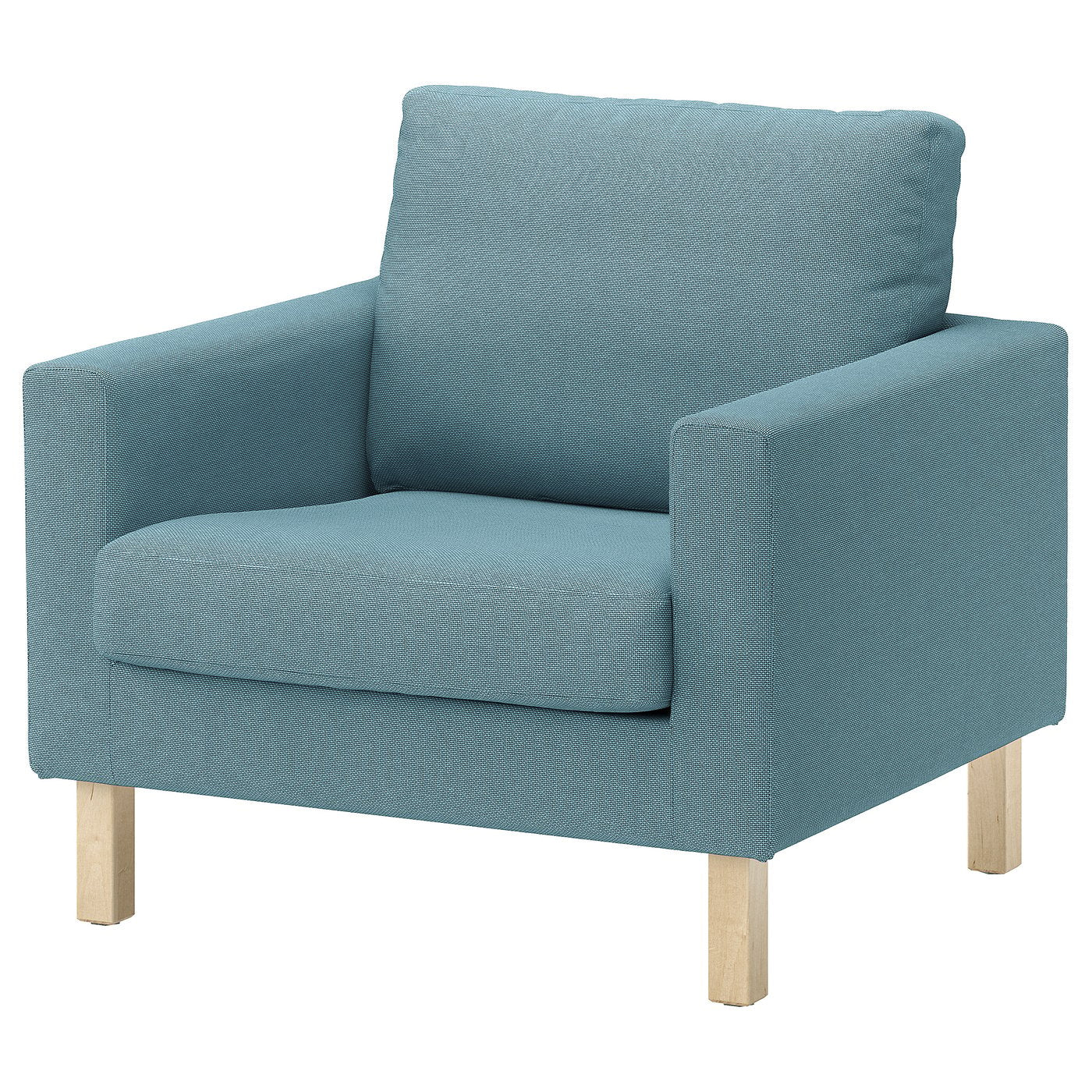 SALTSJÖBADEN cover for armchair, Fridtuna dark grey-blue