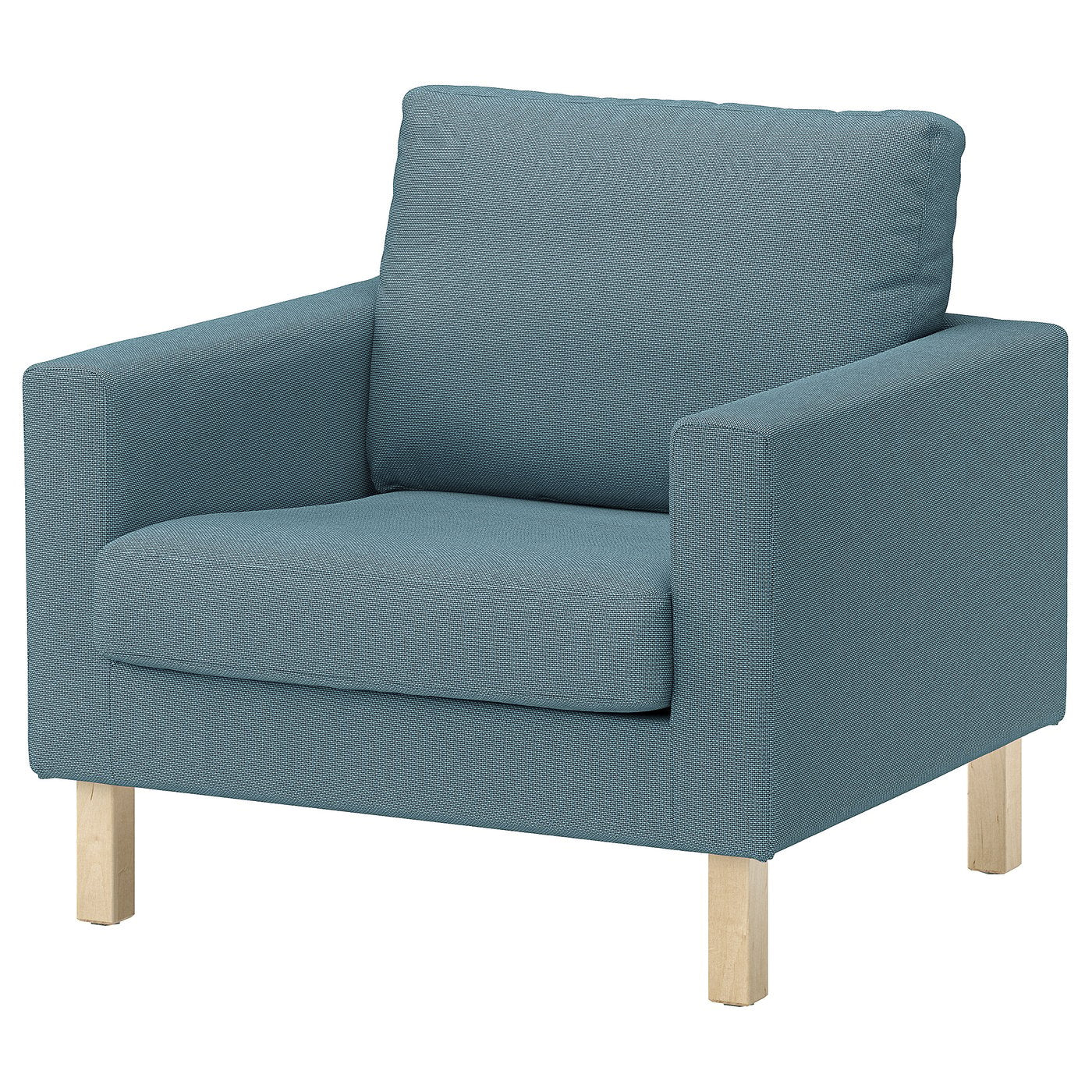 SALTSJÖBADEN cover for armchair, Fridtuna dark grey-blue