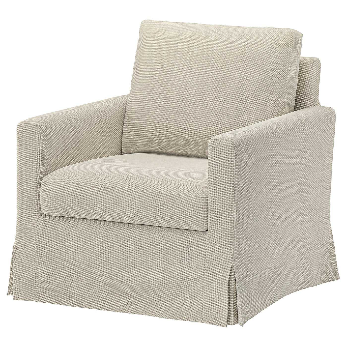 SALTSJÖBADEN cover for rocking/swivel armchair, Fridtuna light beige