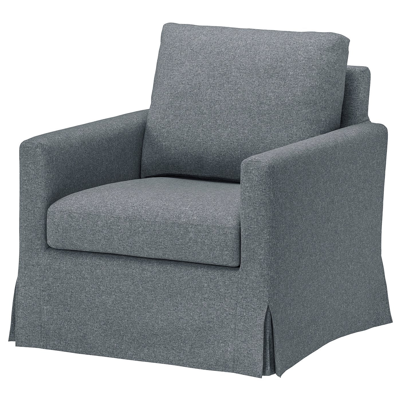 SALTSJÖBADEN cover for rocking/swivel armchair, Gunnared medium grey