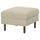 SALTSJÖBADEN footstool, Fridtuna light beige