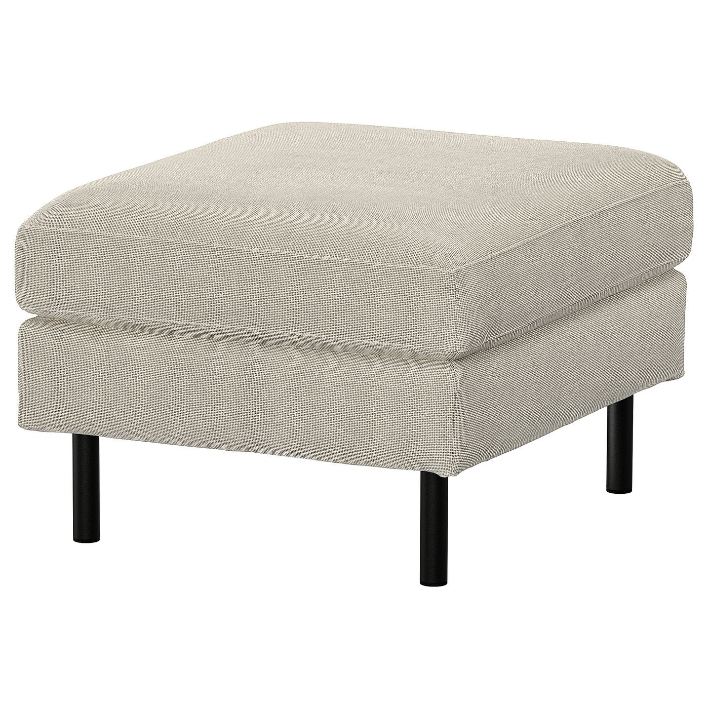 SALTSJÖBADEN footstool, Fridtuna light beige, 71x46x63 cm