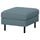 SALTSJÖBADEN footstool, Fridtuna dark grey-blue, 71x46x63 cm