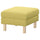 SALTSJÖBADEN footstool, Fridtuna yellow, 71x47x63 cm