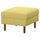 SALTSJÖBADEN footstool, Fridtuna yellow, 71x47x63 cm