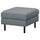 SALTSJÖBADEN footstool, Gunnared medium grey, 71x46x63 cm