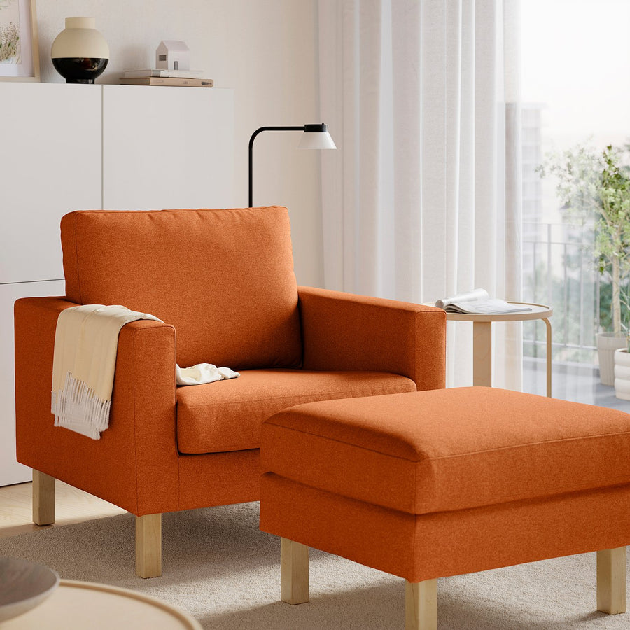 SALTSJÖBADEN footstool, Tonerud red-brown, 71x47x63 cm