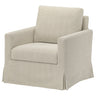 SALTSJÖBADEN rocking and swivel armchair, Fridtuna light beige