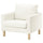 SALTSJÖBADEN armchair, Blekinge white, 93x90x88 cm