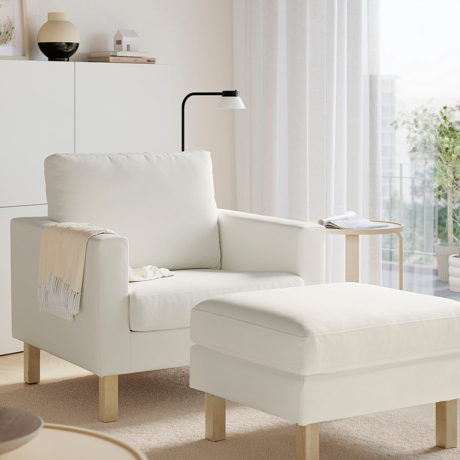 SALTSJÖBADEN armchair, Blekinge white, 93x90x88 cm