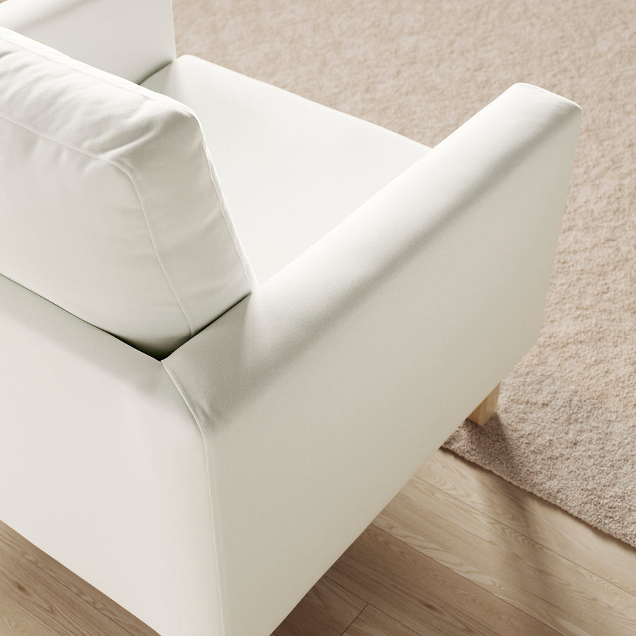 SALTSJÖBADEN armchair, Blekinge white, 93x90x88 cm