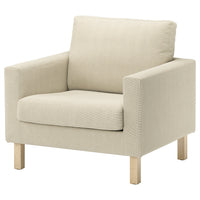 SALTSJÖBADEN armchair, Fridtuna light beige, 93x90x88 cm