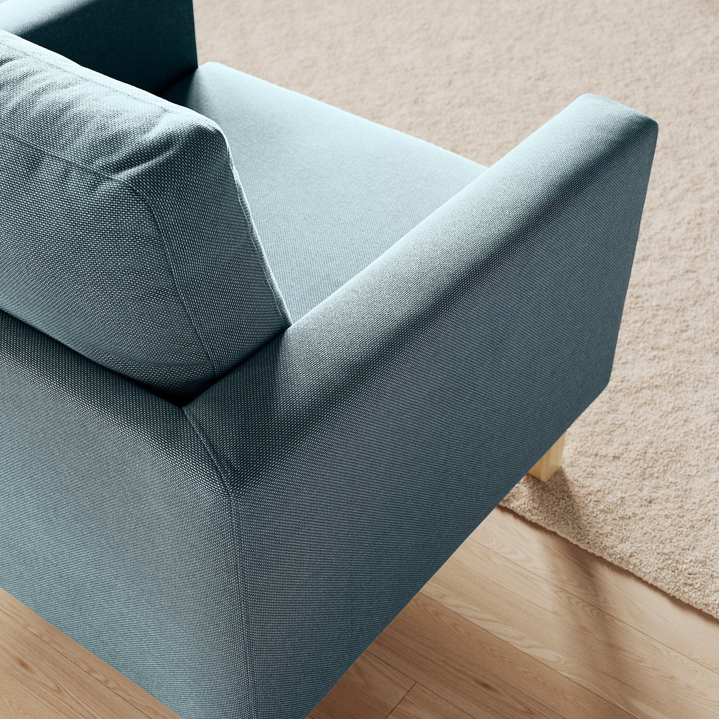 SALTSJÖBADEN armchair, Fridtuna dark grey-blue, 93x90x88 cm