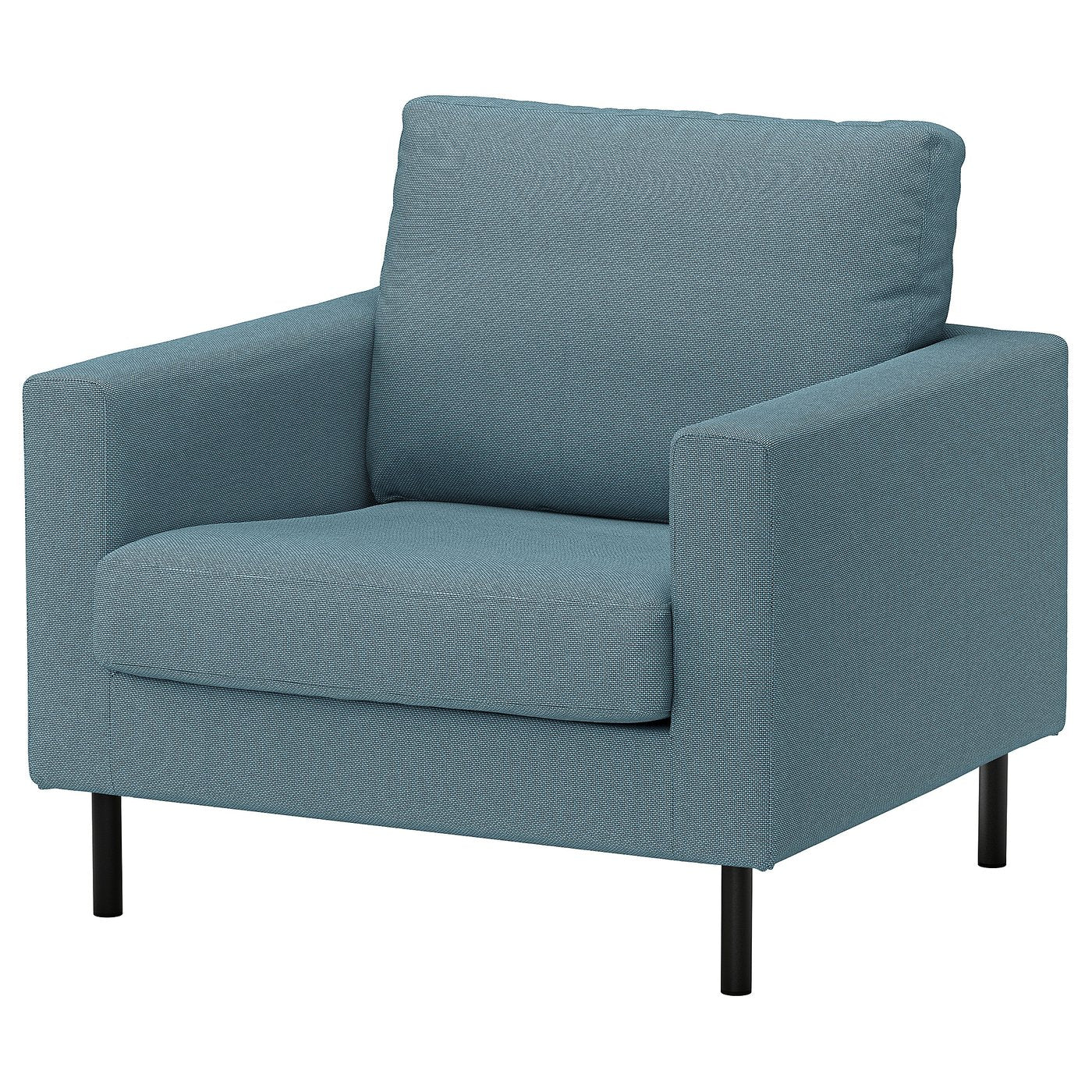 SALTSJÖBADEN armchair, Fridtuna dark grey-blue, 93x89x88 cm