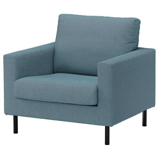 SALTSJÖBADEN armchair, Fridtuna dark grey-blue, 93x89x88 cm