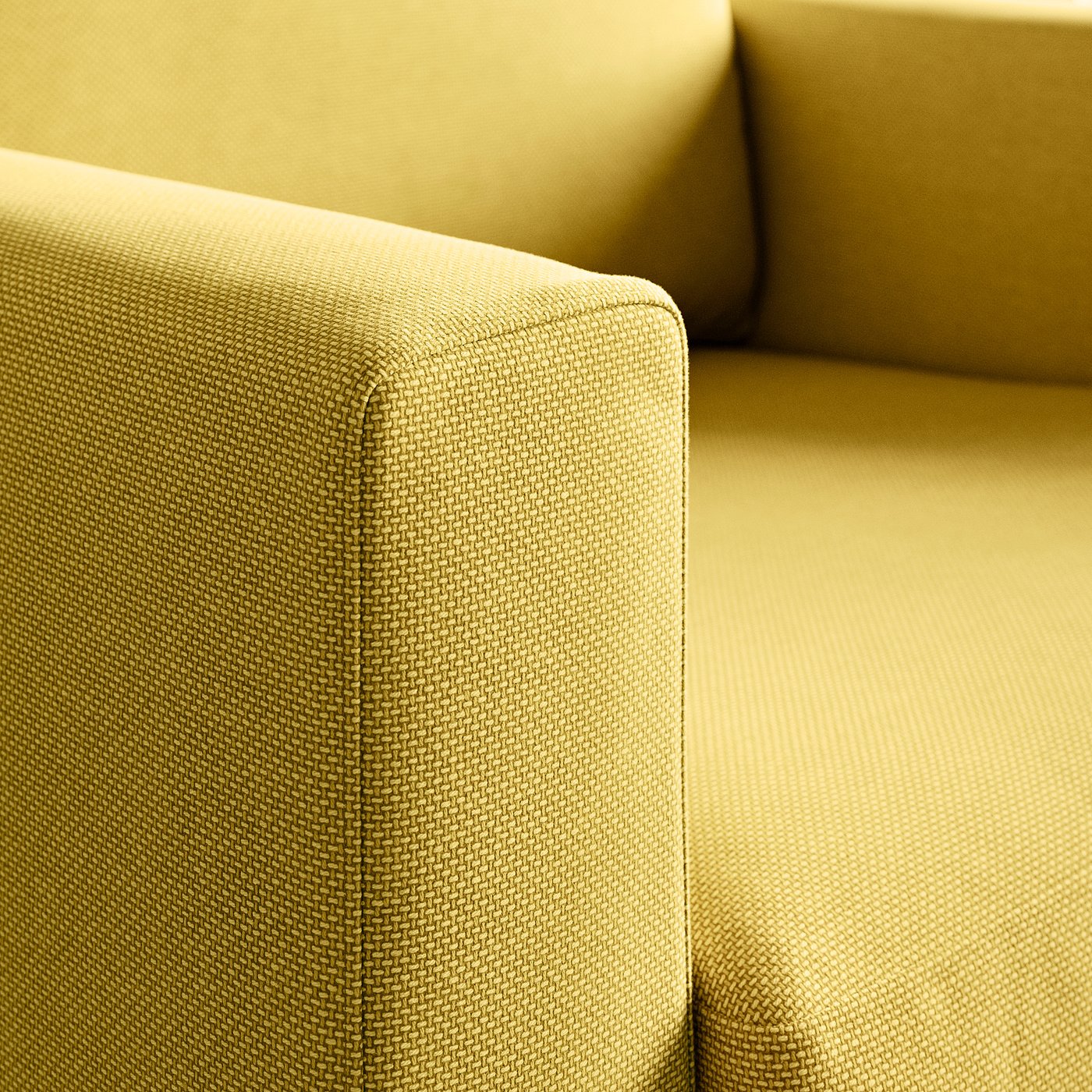 SALTSJÖBADEN armchair, Fridtuna yellow, 93x89x88 cm