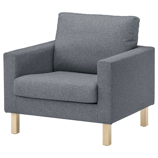 SALTSJÖBADEN armchair, Gunnared medium grey, 93x90x88 cm