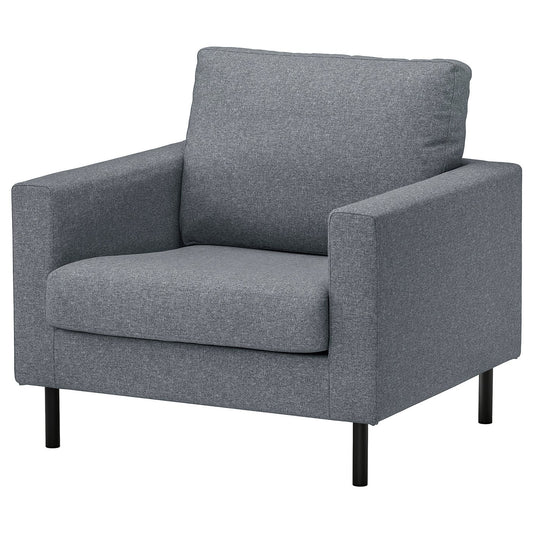 SALTSJÖBADEN armchair, Gunnared medium grey, 93x89x88 cm